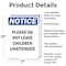 Signmission Please Do Not Leave Children Unattended, 7 in W x Rectangle, Aluminum OS-2PACK-NS-A-710-V-17394 - alternate 3